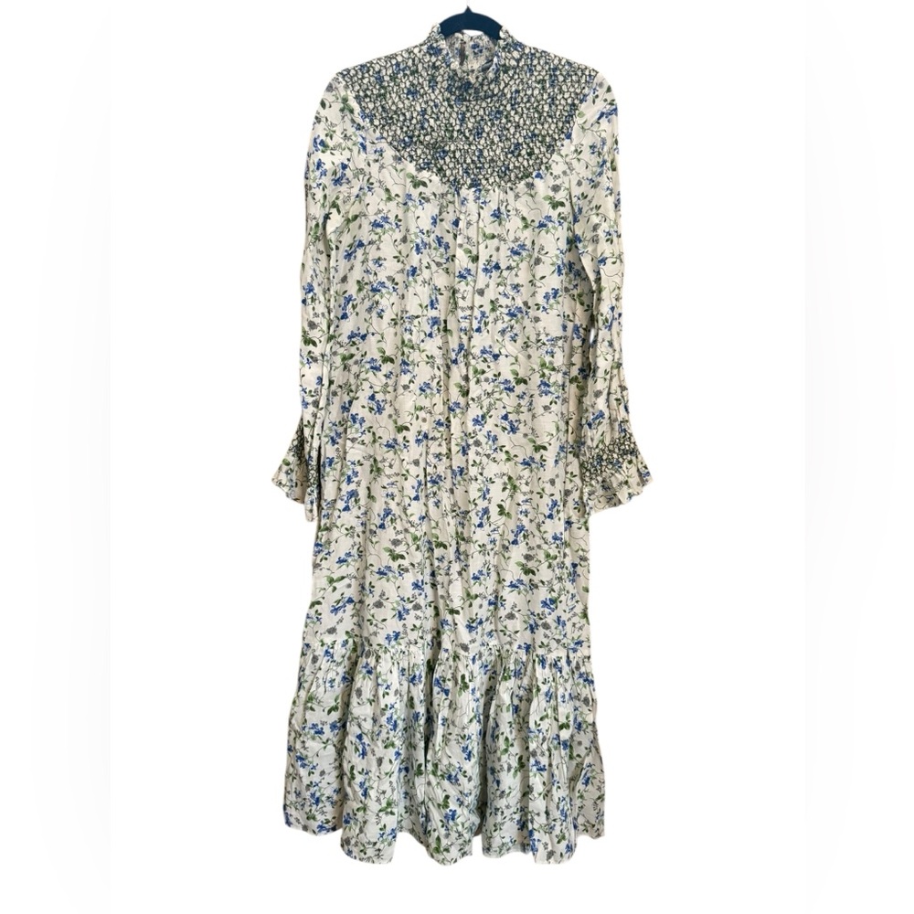 Zara Rustic Floral Print Midi Dress, size small - Picture 2 of 7